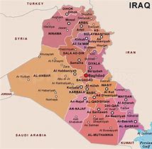 Image result for Iraq Political Map