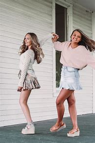 Image result for Best Friends in Skirts Aesthetic