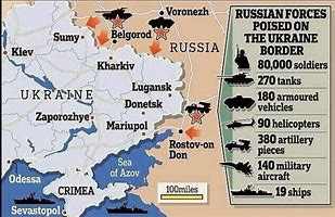 Image result for Russian Troops On Ukraine Border Map