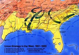 Image result for Civil War Map 1861