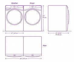 Image result for Full Size Stackable Washer Dryer Combo Dimensions