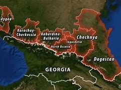 Image result for Topographical Map of Chechnya