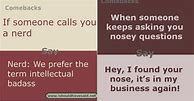 Image result for Awesome Comebacks for Insults