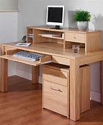 Image result for Wooden Corner Computer Desk