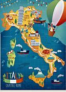 Image result for World Map of Italy