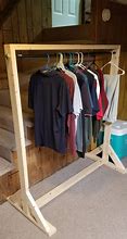 Image result for Clothes Hanger Rack Out of Wood