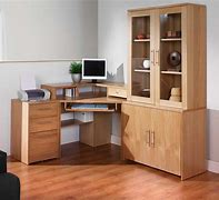 Image result for Black Wood Corner Desks
