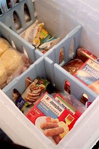 Image result for How to Organize a Freezer without Shelves