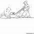 Image result for Cartoon Lawn Mower Coloring Page