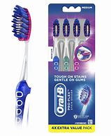 Image result for Oral-B Pro-Flex Stain Eraser Manual Toothbrush Medium Medium, Full Head - 1.0 Ea