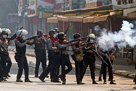Image result for Myanmar Coup Violence