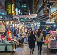 Image result for South Korea Night Market