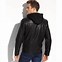 Image result for Men's Faux Leather Jacket with Hood