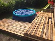Image result for DIY Pallet Pool Deck