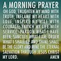 Image result for Prayer to Start the Morning