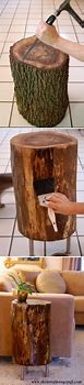 Image result for How to Make Tree Stumps Decorative