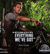 Image result for Chris Pratt Gun Jurassic World