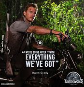 Image result for Jurassic World Chris Pratt Raptor Motorcycle