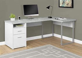 Image result for White Desk with Drawers On Each Side