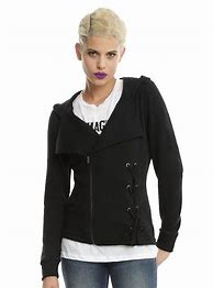 Image result for Woman with Black Fleece Jacket