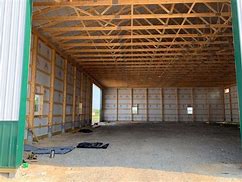 Image result for Interior Framing Pole Barn