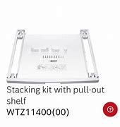 Image result for Bosch Wtz11400 Stacking Kit