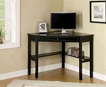 Image result for Black Corner Desk with One Side Longer than Other