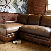 Image result for Small Leather Sectional