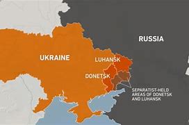 Image result for Russia and Ukraine Border via Map