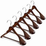 Image result for Wood and Brass Clothes Hangers