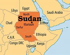 Image result for Geographic Map of Sudan
