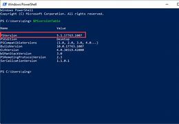 Image result for PowerShell Check Windows Version