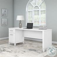 Image result for 48 White Desk with Drawers
