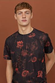 Image result for Floral Block T-Shirt Men