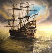 Image result for Pirate Ship Painting