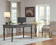 Image result for Gray Home Office Desk with Drawers
