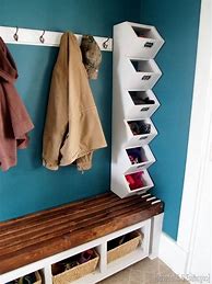Image result for DIY Coat Rack with Shelf