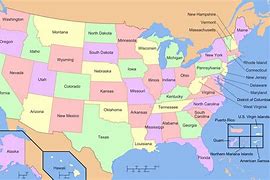 Image result for United States Political Map with Capitals