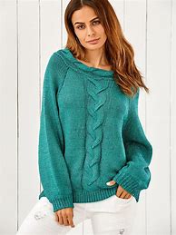 Image result for Female Black Knit Sweater