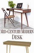 Image result for Mid Century Modern Desk Plans