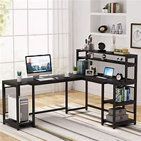 Image result for L shaped Office Desk with Hutch