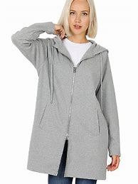 Image result for Long Sweatshirt Coats for Women