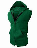 Image result for Green Sleeveless Hoodies for Men
