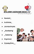 Image result for BTS Username Ideas