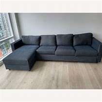 Image result for IKEA - FINNALA Sectional, 4-Seat, With Chaise/Gunnared Beige, Height Including Back Cushions: 33 1/2 "