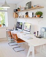 Image result for Double Desk Office Builtin