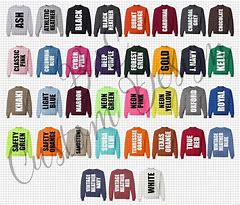 Image result for Jerzees Sweatshirt Color Chart