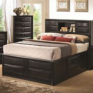 Image result for Queen Bed with Storage Headboard