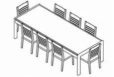 Dining Table RFA CAD Drawing • Designs CAD