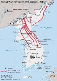 Image result for Korean War Operational Map